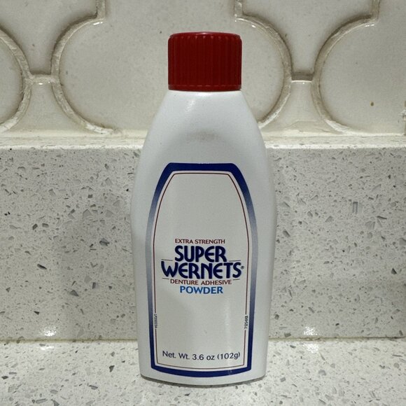 Super Wernet's Denture Adhesive Powder 3.6 oz - Picture 3 of 4